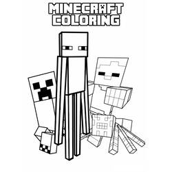 Раскраска: Minecraft (Видео игры) #113851 - Раскраски для печати