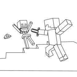Раскраска: Minecraft (Видео игры) #113973 - Раскраски для печати