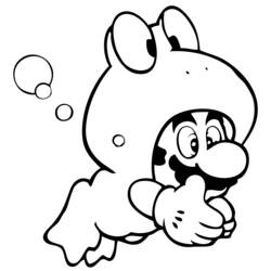 Раскраска: Super Mario Bros (Видео игры) #153567 - Раскраски для печати