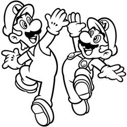 Раскраска: Super Mario Bros (Видео игры) #153574 - Бесплатные раскраски для печати