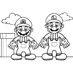 Раскраска: Super Mario Bros (Видео игры) #153578 - Бесплатные раскраски для печати