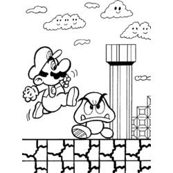 Раскраска: Super Mario Bros (Видео игры) #153581 - Раскраски для печати