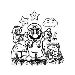 Раскраска: Super Mario Bros (Видео игры) #153591 - Бесплатные раскраски для печати