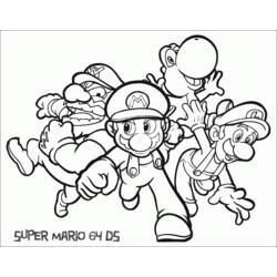 Раскраска: Super Mario Bros (Видео игры) #153595 - Бесплатные раскраски для печати