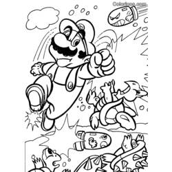 Раскраска: Super Mario Bros (Видео игры) #153606 - Бесплатные раскраски для печати