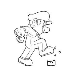 Раскраска: Super Mario Bros (Видео игры) #153617 - Бесплатные раскраски для печати