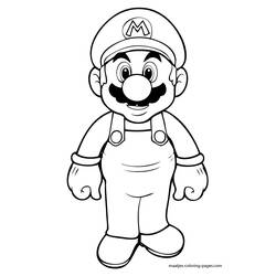 Раскраска: Super Mario Bros (Видео игры) #153629 - Раскраски для печати