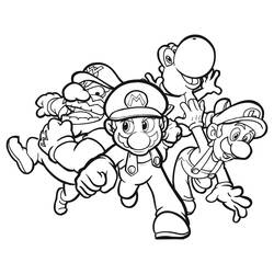 Раскраска: Super Mario Bros (Видео игры) #153648 - Бесплатные раскраски для печати