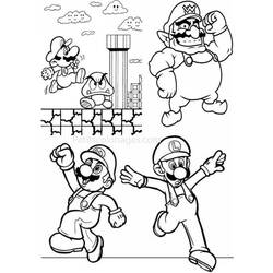 Раскраска: Super Mario Bros (Видео игры) #153654 - Бесплатные раскраски для печати