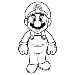 Раскраска: Super Mario Bros (Видео игры) #153655 - Раскраски для печати