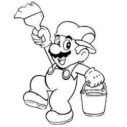 Раскраска: Super Mario Bros (Видео игры) #153669 - Бесплатные раскраски для печати
