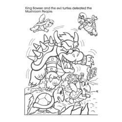 Раскраска: Super Mario Bros (Видео игры) #153674 - Бесплатные раскраски для печати