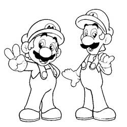 Раскраска: Super Mario Bros (Видео игры) #153687 - Бесплатные раскраски для печати