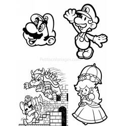 Раскраска: Super Mario Bros (Видео игры) #153690 - Бесплатные раскраски для печати