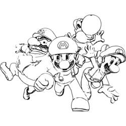 Раскраска: Super Mario Bros (Видео игры) #153704 - Бесплатные раскраски для печати