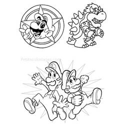 Раскраска: Super Mario Bros (Видео игры) #153709 - Бесплатные раскраски для печати