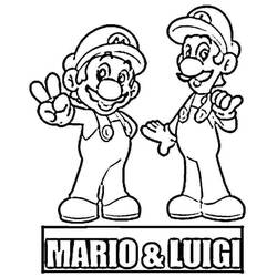 Раскраска: Super Mario Bros (Видео игры) #153722 - Раскраски для печати