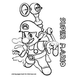 Раскраска: Super Mario Bros (Видео игры) #153733 - Бесплатные раскраски для печати