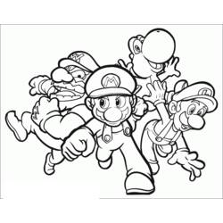 Раскраска: Super Mario Bros (Видео игры) #153746 - Раскраски для печати