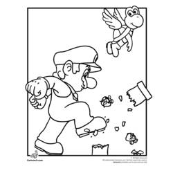 Раскраска: Super Mario Bros (Видео игры) #153757 - Бесплатные раскраски для печати