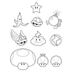 Раскраска: Super Mario Bros (Видео игры) #153767 - Бесплатные раскраски для печати