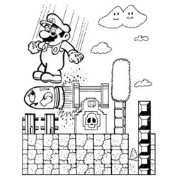 Раскраска: Super Mario Bros (Видео игры) #153774 - Бесплатные раскраски для печати