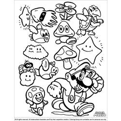 Раскраска: Super Mario Bros (Видео игры) #153780 - Раскраски для печати