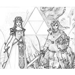 Раскраска: Zelda (Видео игры) #113233 - Бесплатные раскраски для печати